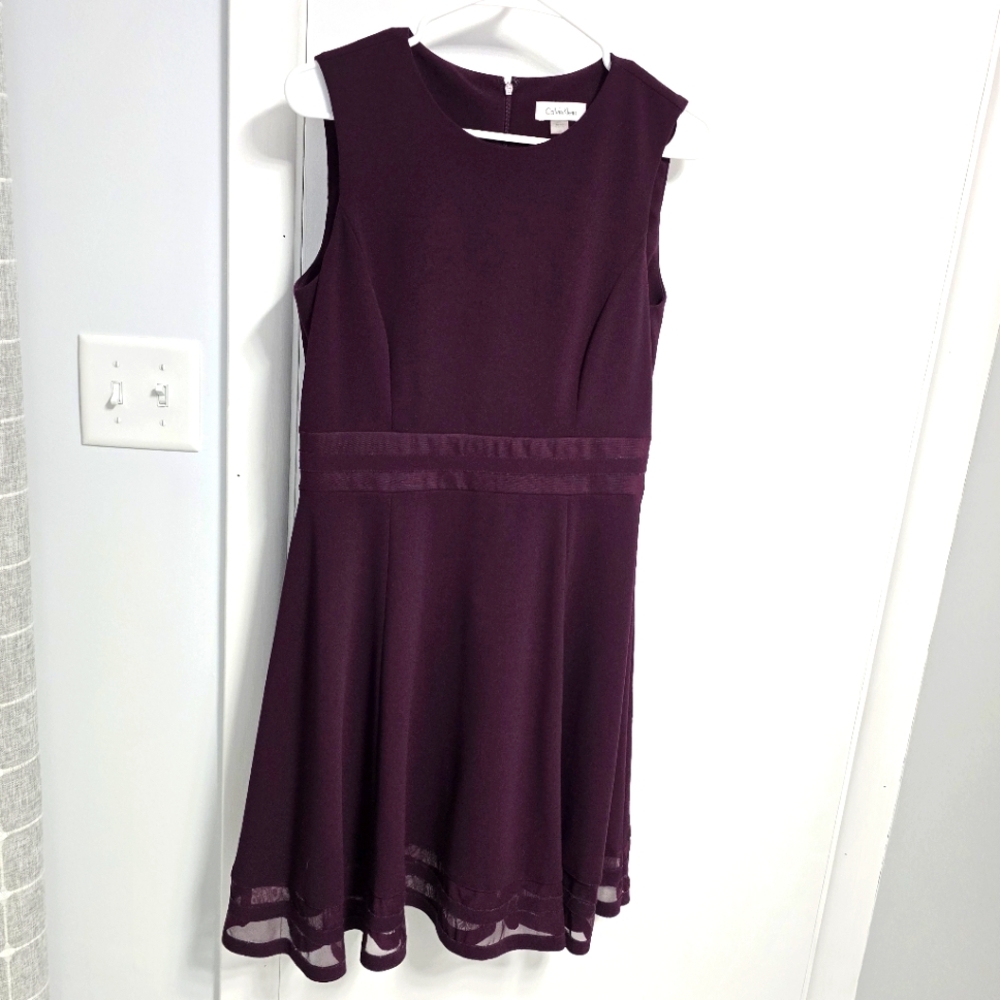 Calvin Klein Sleeveless A-Line Dress
